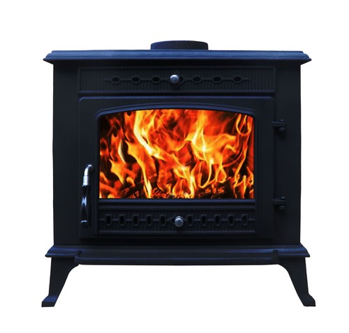Cast iron log burner 10kw - iron,