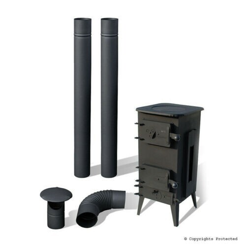 Black stove log - stove, of