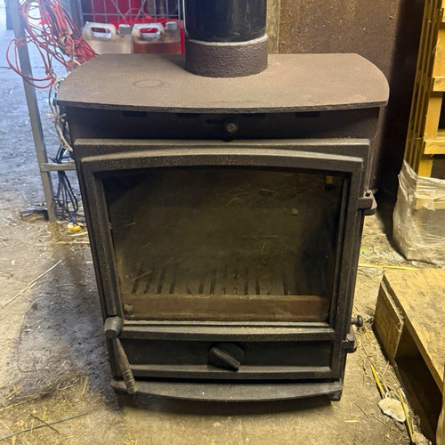 Black metal woodstove - woodstove, (